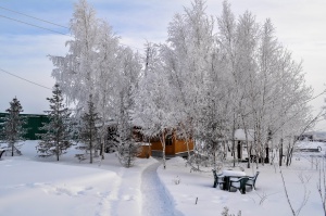 База отдыха область Русилово зимой